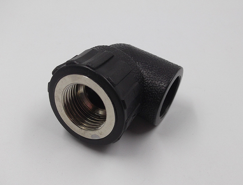 立勤hdpe聚乙烯管件100级pe内牙内丝弯头直接承插式 φ20-110