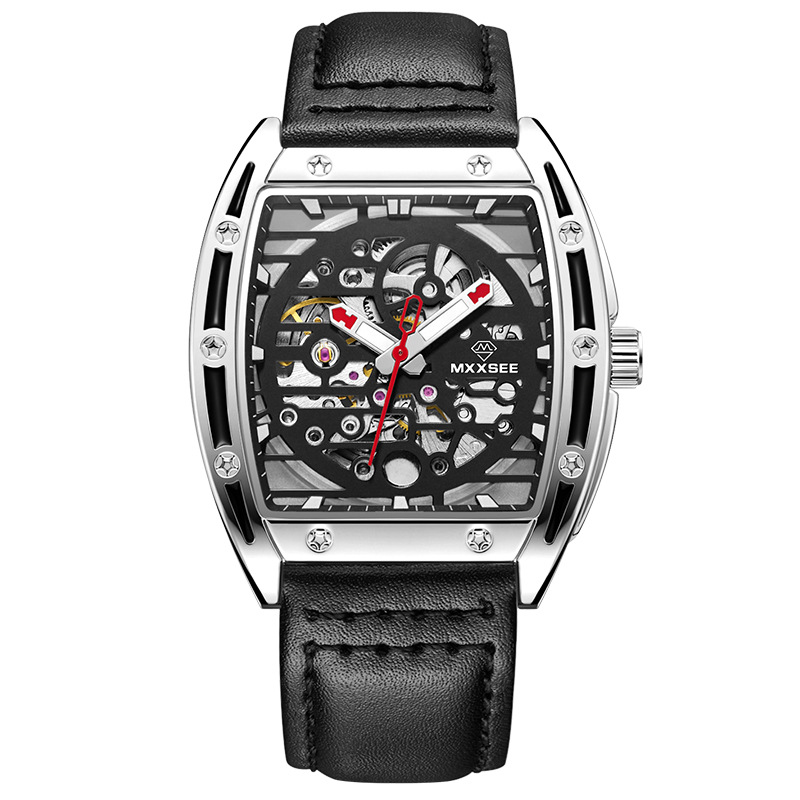 watch 男士手表品牌正品 瑞士新款高档方形机械表全自动 男表时尚