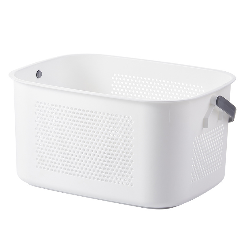 In Stock Wholesale Japanese-Style Large Portable Laundry Basket Pp Hollow Home Bathroom Storage Basket Plastic Dirty Clothes Storage Basket