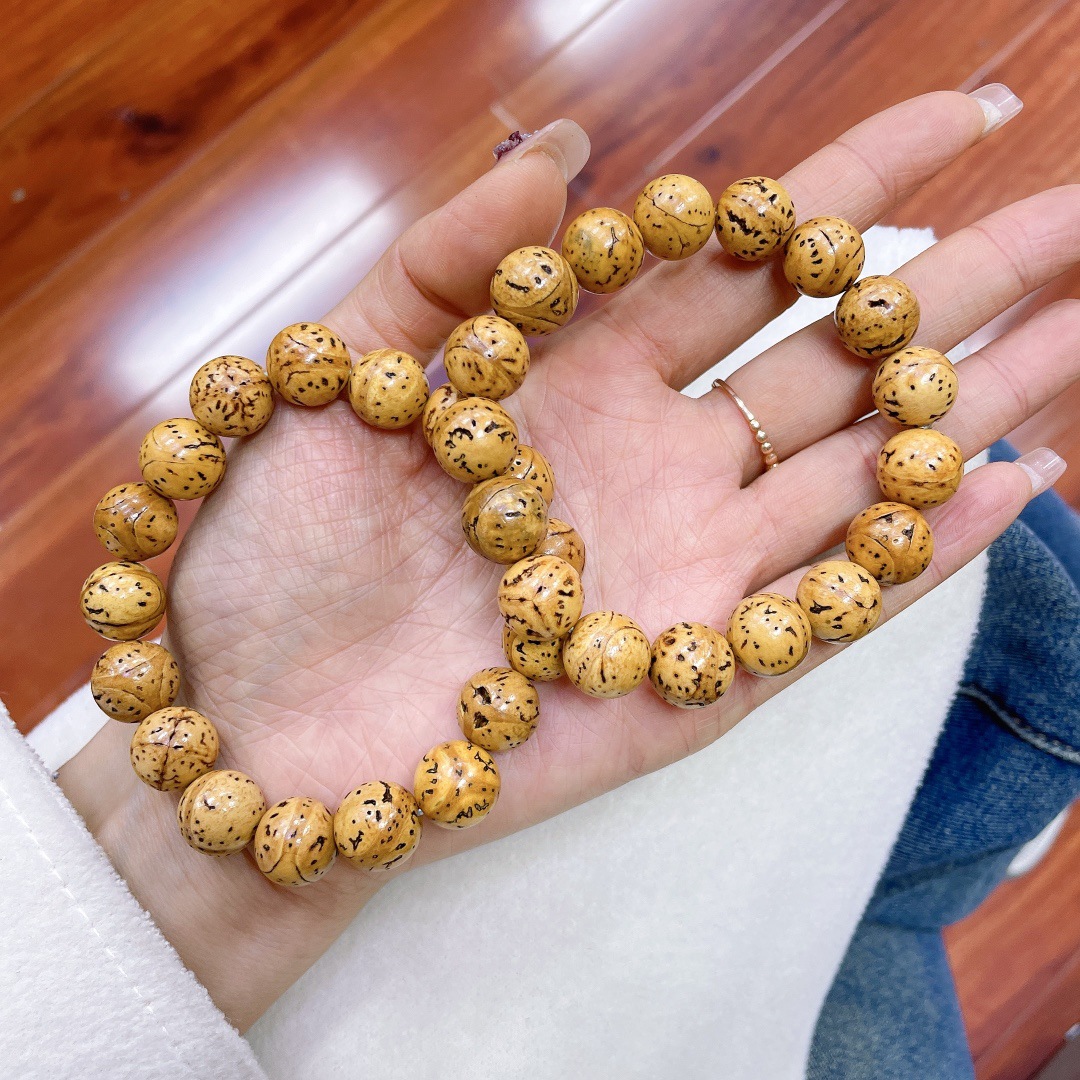 原创设计龙眼菩提单圈手链盘玩手串手链文玩时尚饰品小红书同款