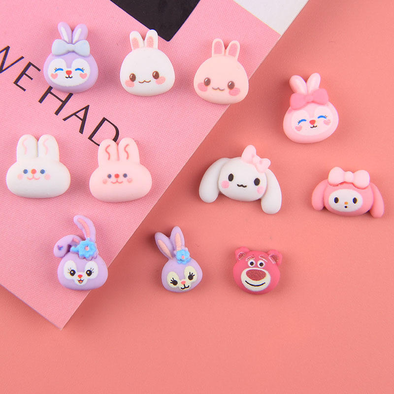 美甲迷你头 新款树脂配diy奶油胶冰箱贴手机壳饰品头饰材料包