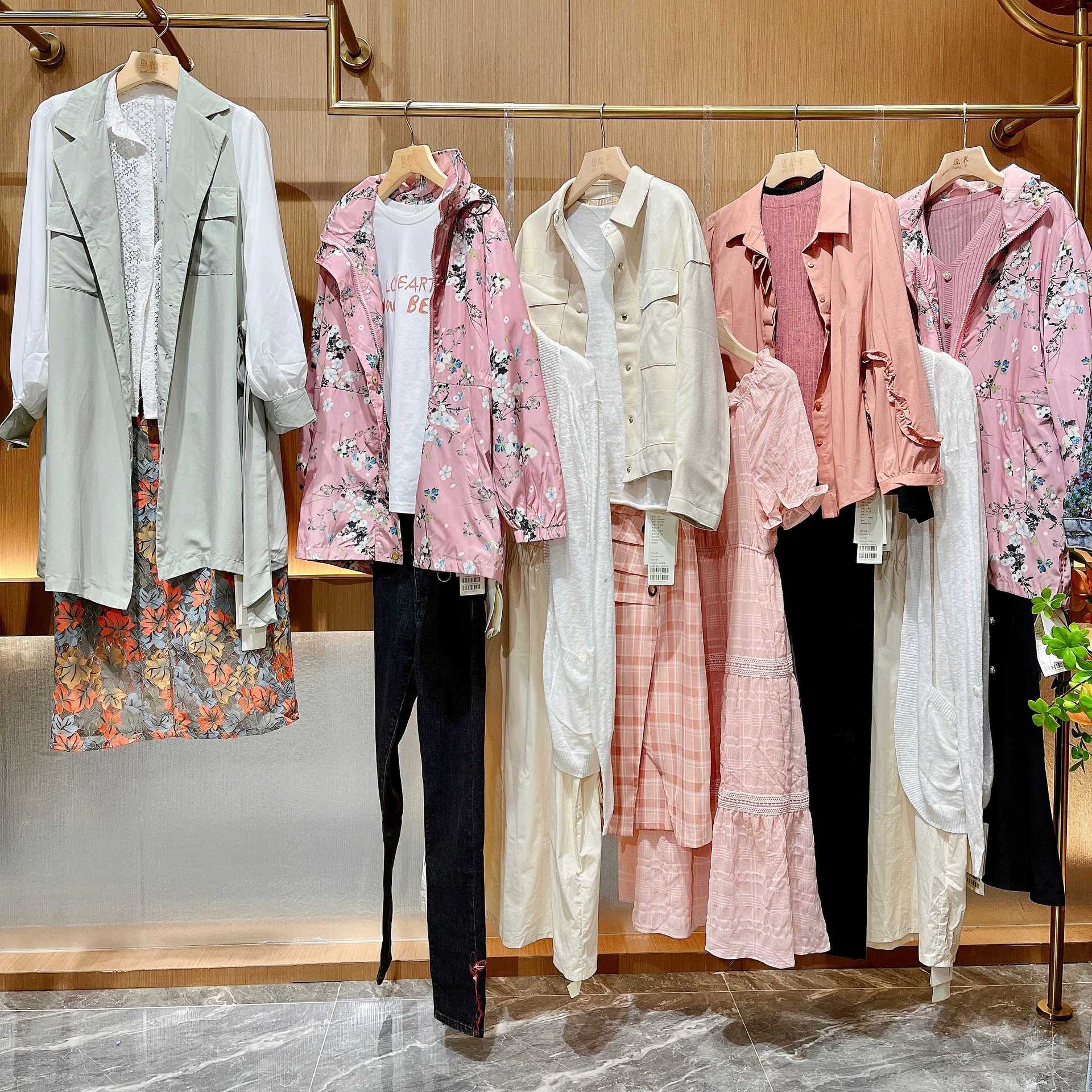 杭州品牌夏柏22春装欧韩中国风品牌女装尾货撤柜正品库存打包尾货