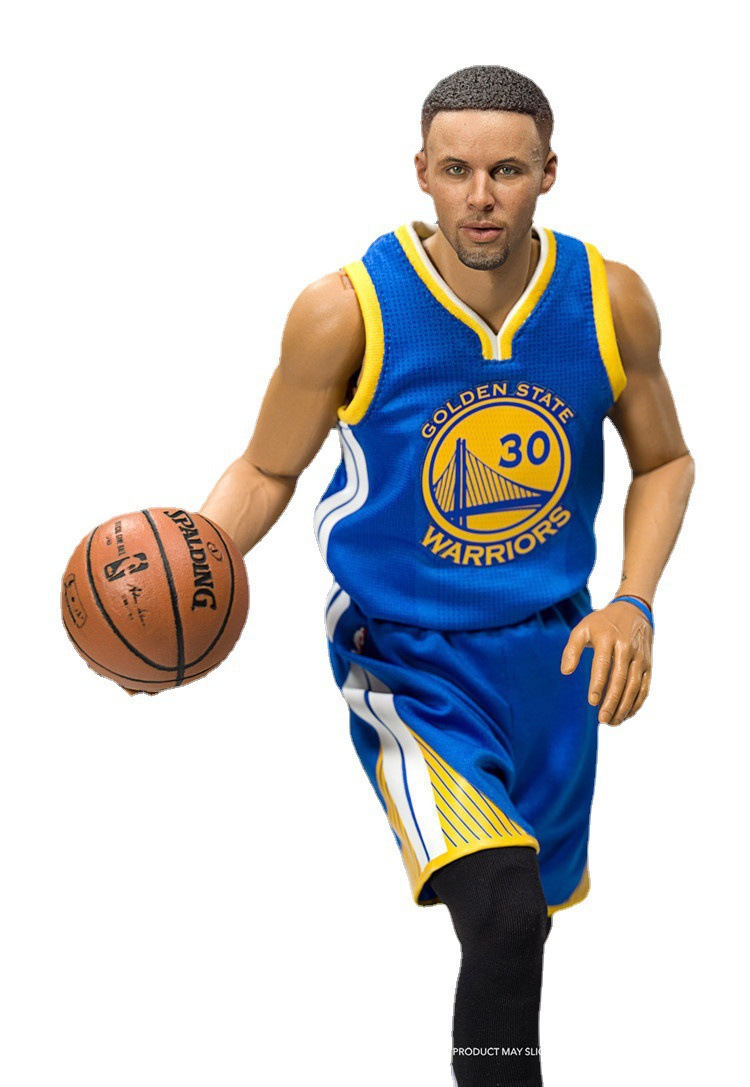 篮球明星nba 30号球衣斯蒂芬 库里 2.0兵人 1/6可动库里 盒装手办