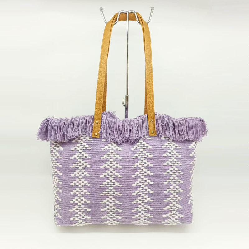 2023 New Women's Handbag Tassel Simple Large Capacity Refreshing Stylish Bag Hand Bag Wholesale Women's Bags