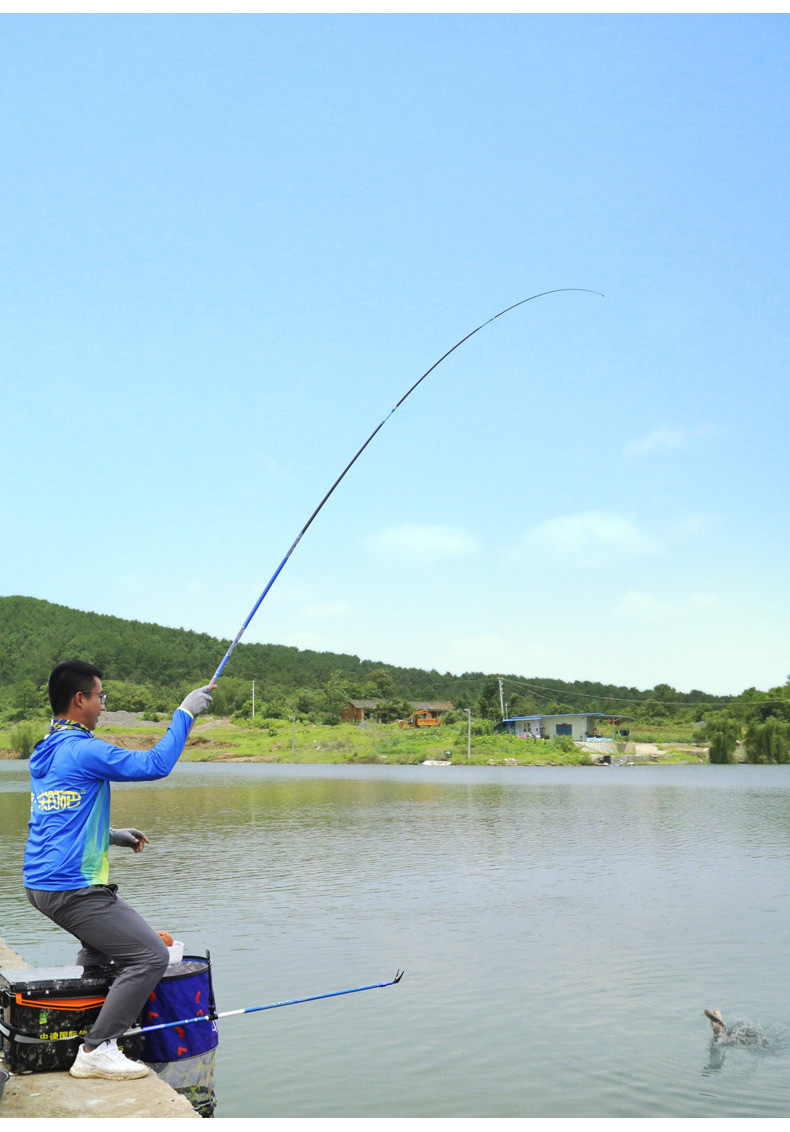 中逵任性鱼竿手竿钓鱼竿黑坑碳素台钓竿厂家批发渔具手杆定制鱼竿