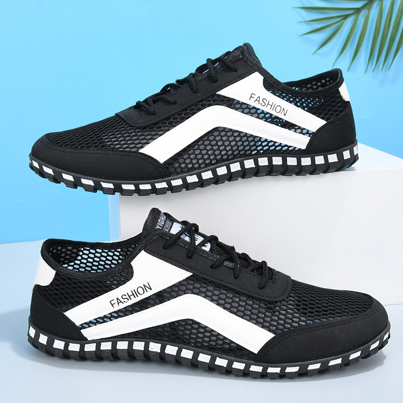 [Factory Wholesale] New Men's Breathable Mesh Shoes Trendy Fashion Trending Popular Models with Good Quality One Piece Dropshipping Trendy