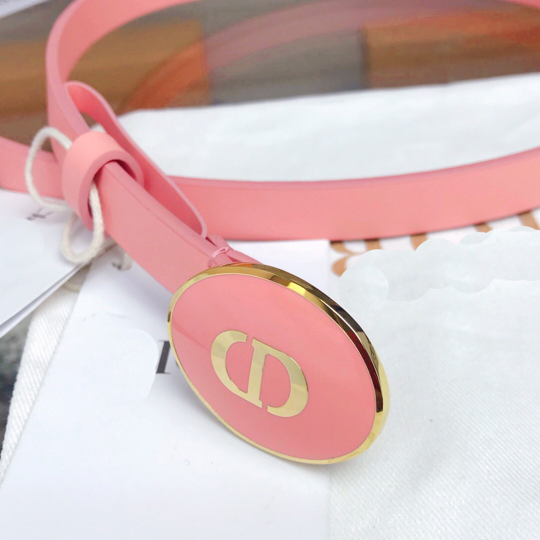 新品迪家cd腰带女头层牛皮细款皮带cd字母注胶小腰封裙子衣服配饰