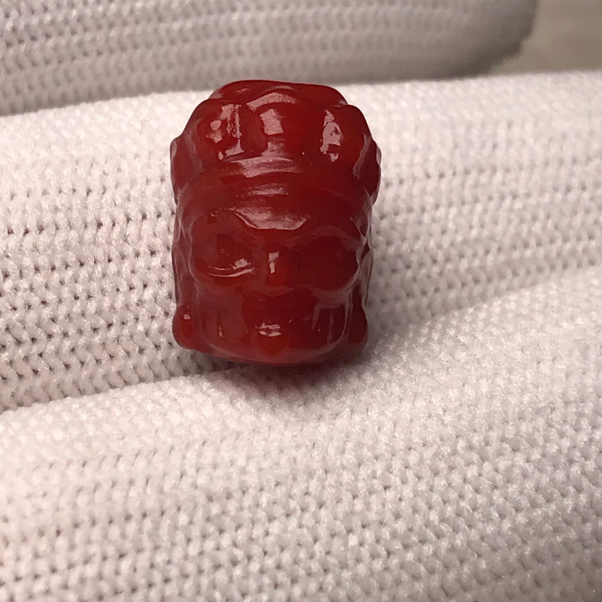 南红玛瑙扎基拉姆黄财神双面雕刻背云吊坠挂件手项链diy文玩配饰