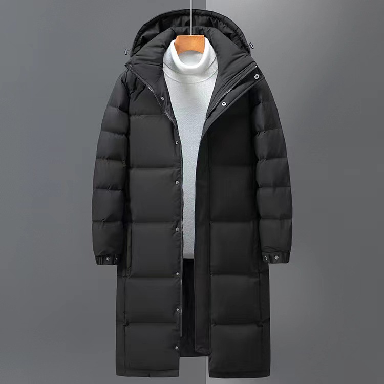 New Men's down Jacket Couple's Men's and Women's Same Style Hooded Thickened Korean Style Youth Middle School Uniform Warm Jacket Fashion