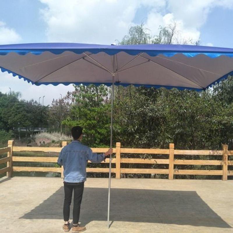户外伞庭院伞大雨伞户外遮阳伞四方大伞伞伞斜坡伞摆摊长方形雨棚