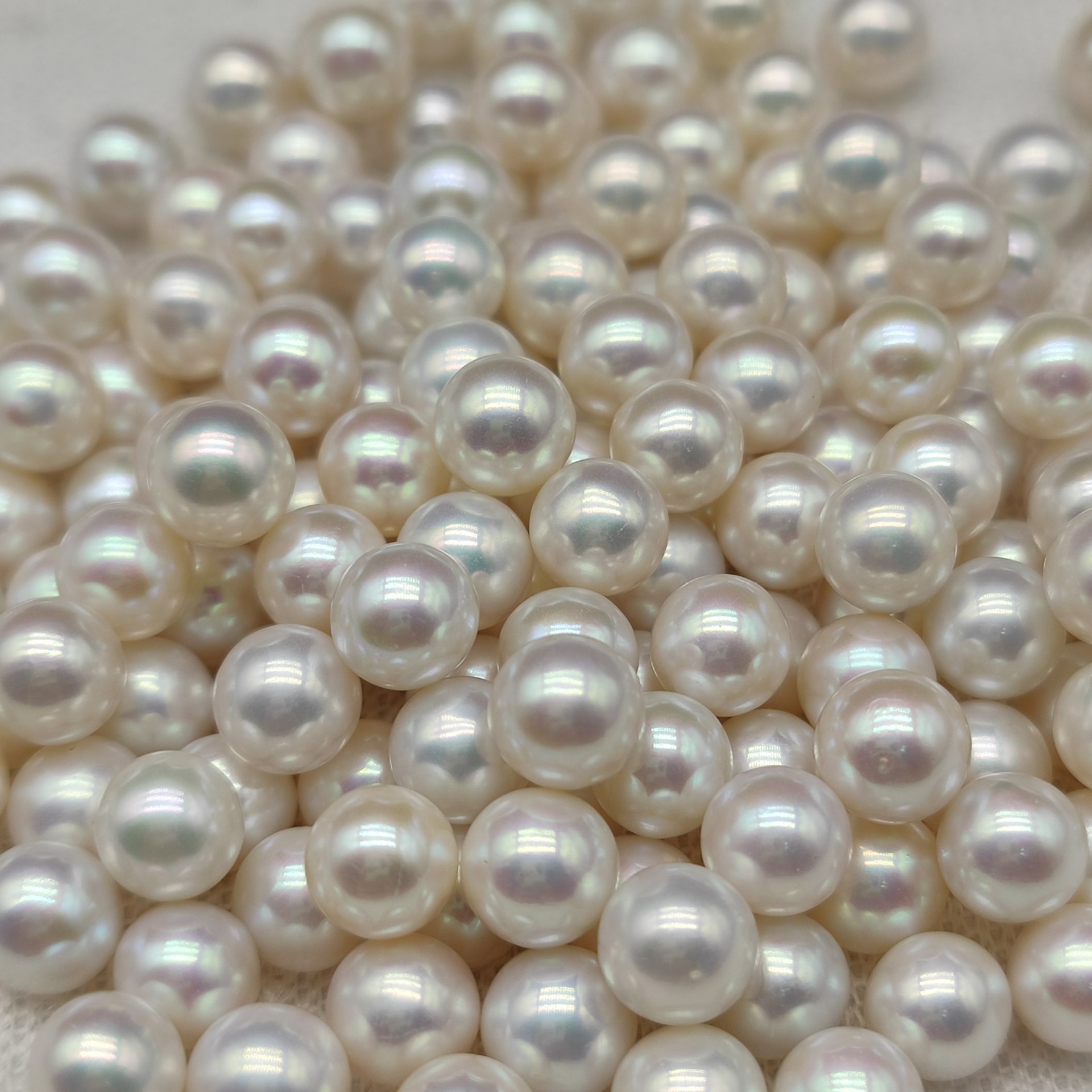 5-8mm正圆淡水珍珠akoya裸珠颗粒 可diy耳钉-阿里巴巴