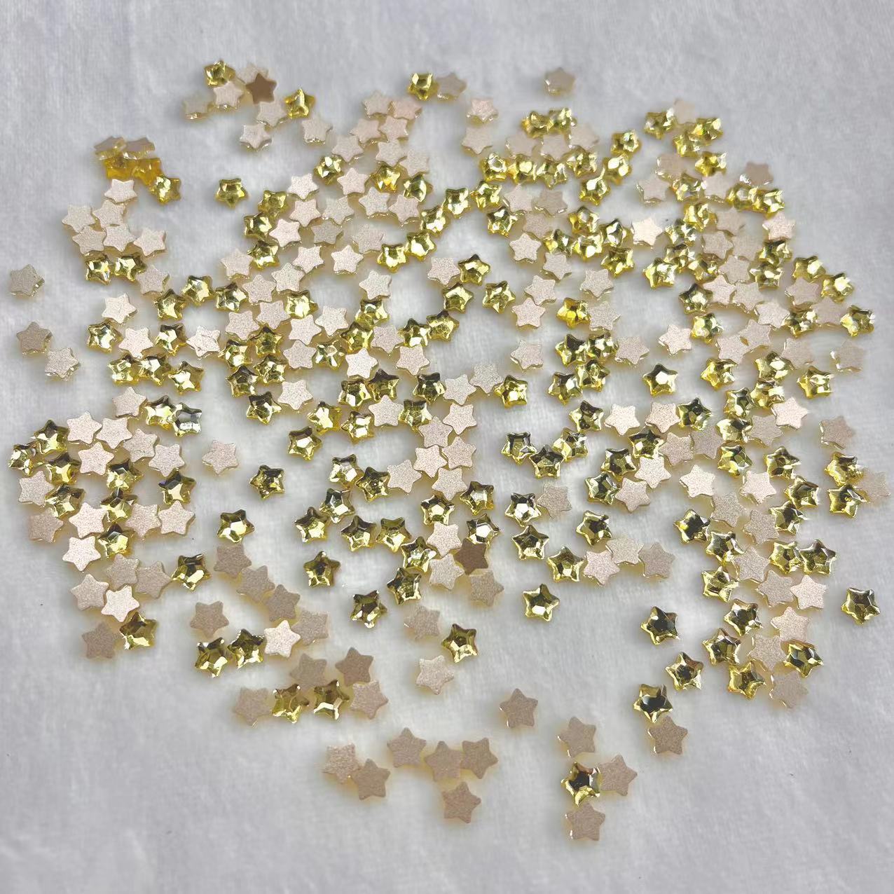 Fat Five-Pointed Star 6mm Flat-Bottomed Fancy Shape Rhinestone Nail Jewelry Internet Celebrity Manicure Jewelry XINGX Rhinestone Jewelry Glass Drill Factory