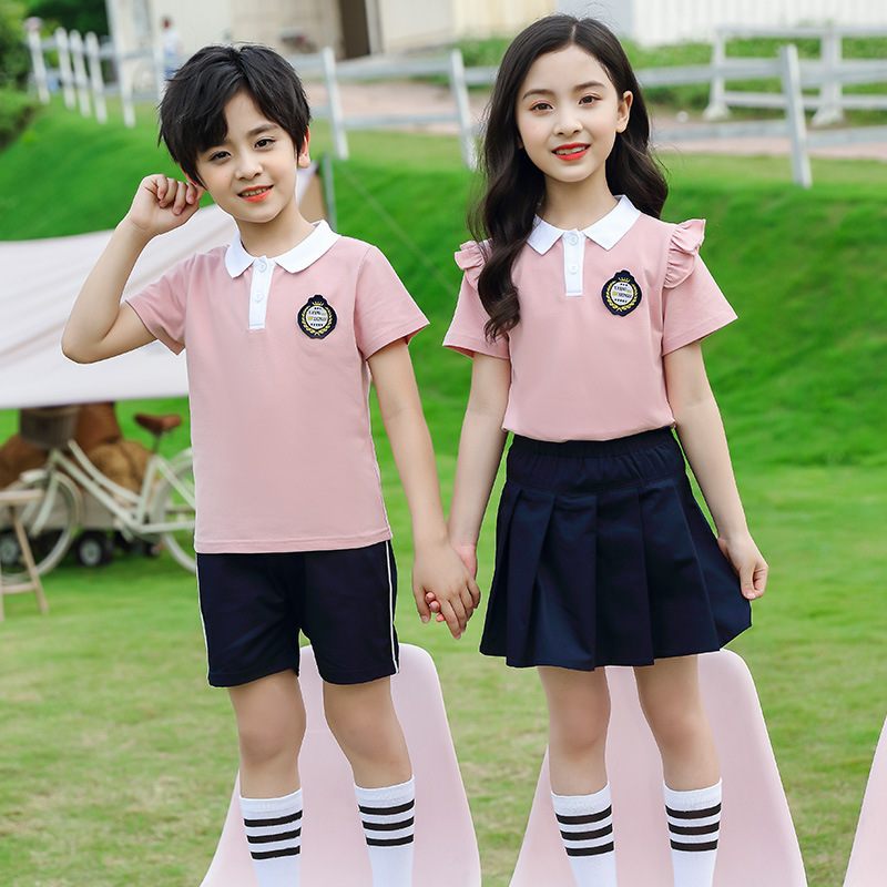 幼儿园园服夏装英伦学院风儿童校服套装小学生班服夏季毕业照服装