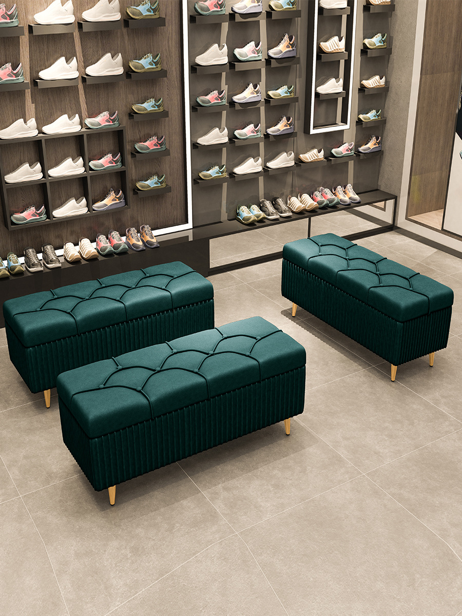 换鞋凳家用试衣间凳子沙发凳储物鞋店试鞋凳轻奢长条凳床尾收纳凳