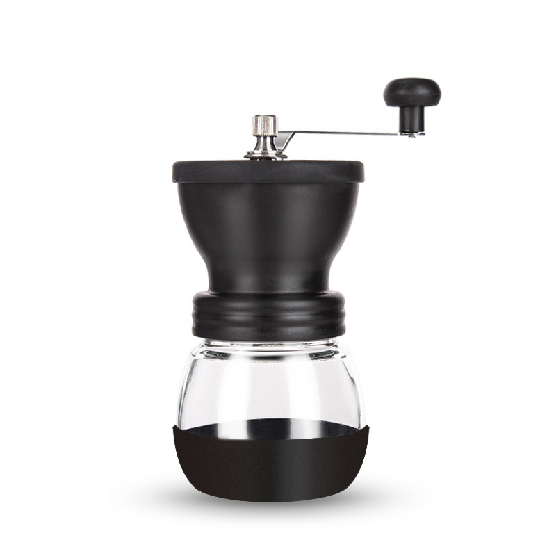 Manual Bean Grinder Coffee Bean Grinder Glass Fully Washable Crusher Mill Manual Coffee Machine