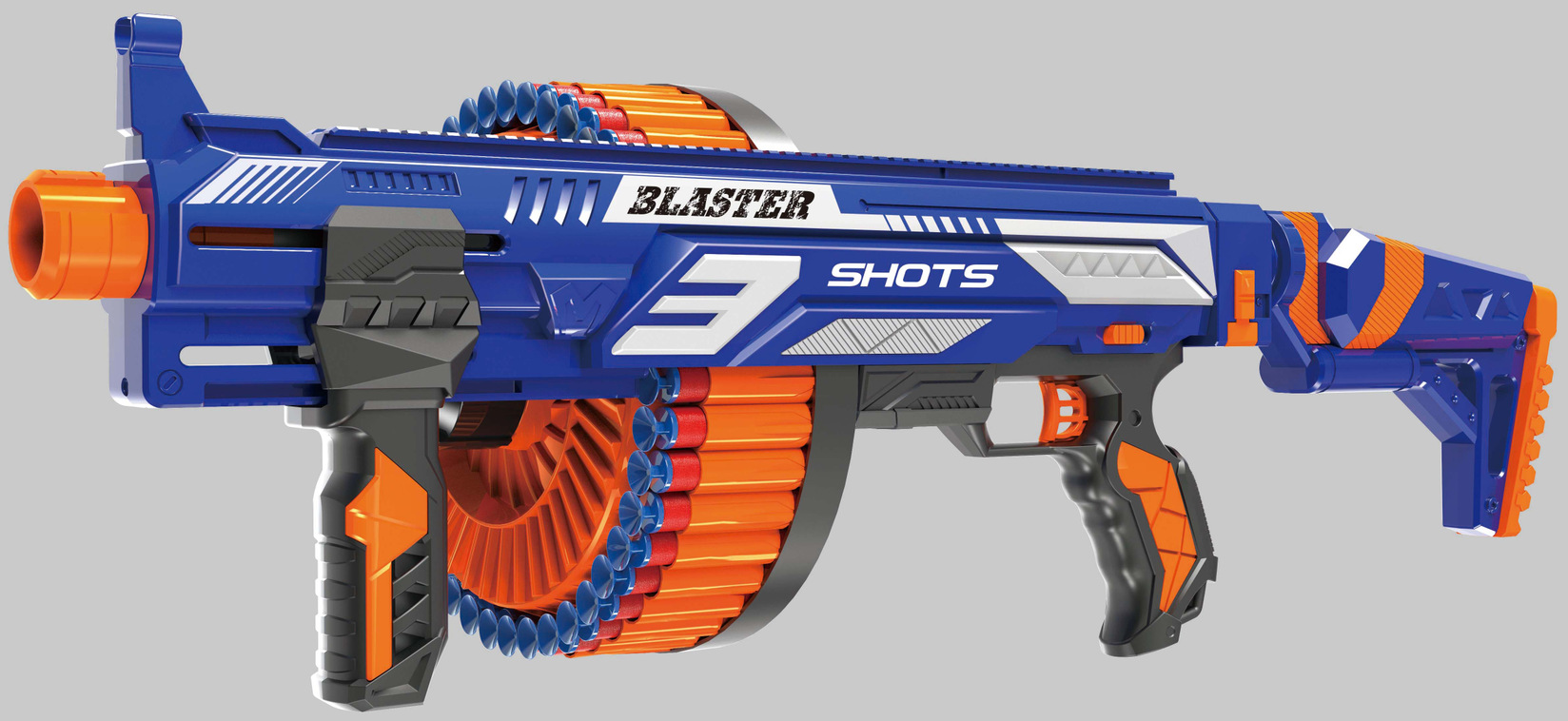 软弹铠力新款手动连发软弹枪eva海绵软弹通用nerf男孩吃鸡玩具