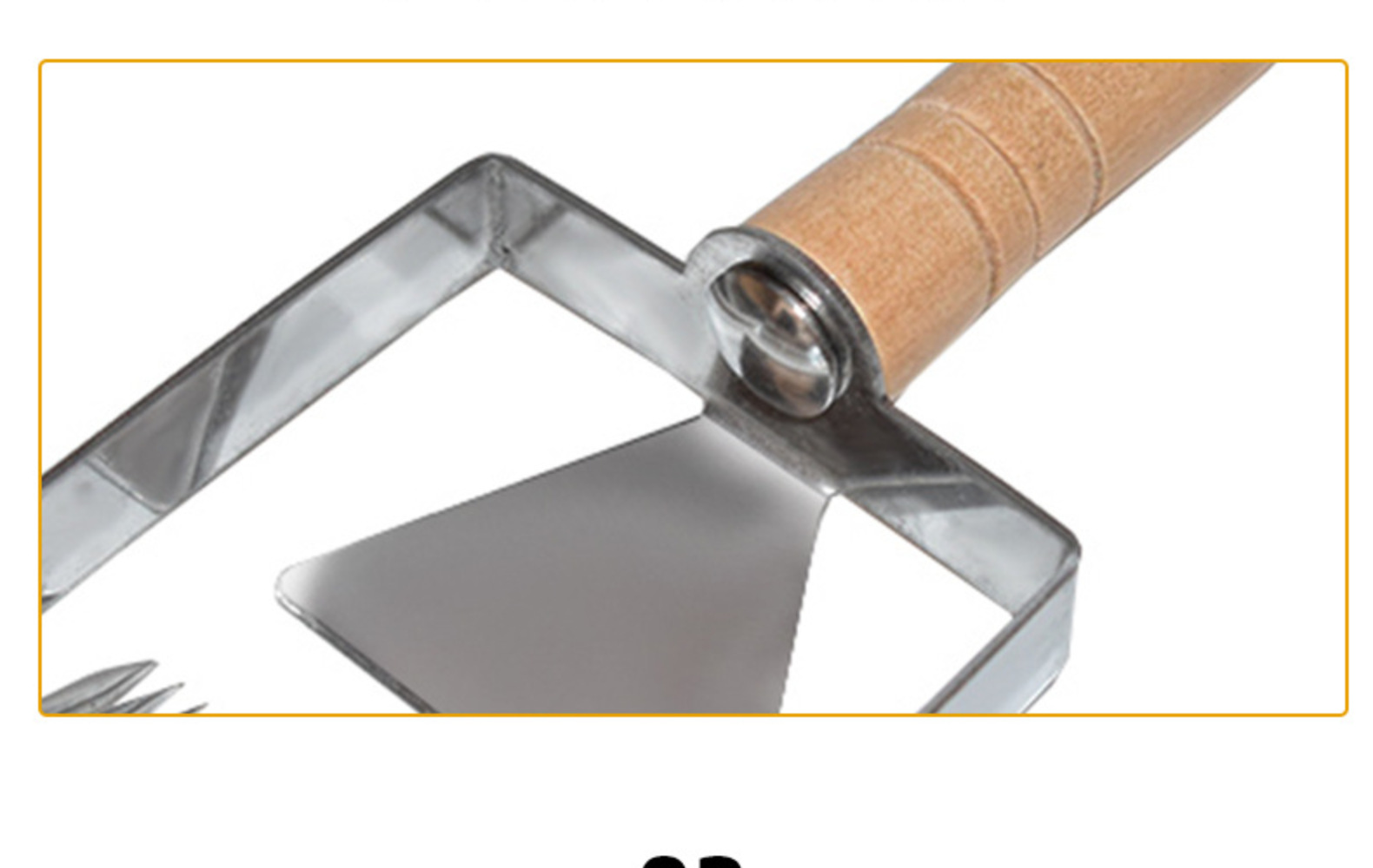 17针不锈钢柄平型割蜜叉 不锈钢倒钩割蜜刀 养蜂工具