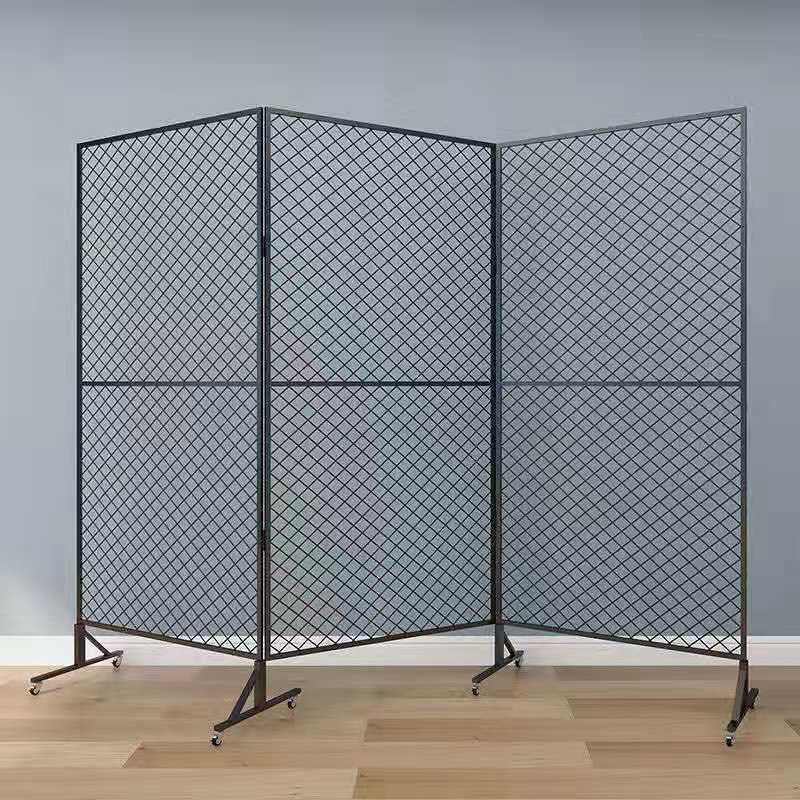 工厂销售折叠移动网格架铁艺网架广告展架画展展会作品展示架包邮