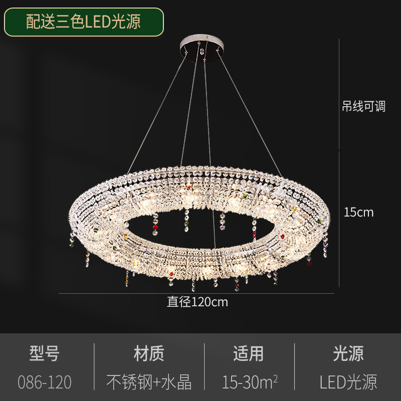 Crystal Chandelier Designer Dining Room/Living Room Light Luxury Hotel Hall Art Front Desk Lamp