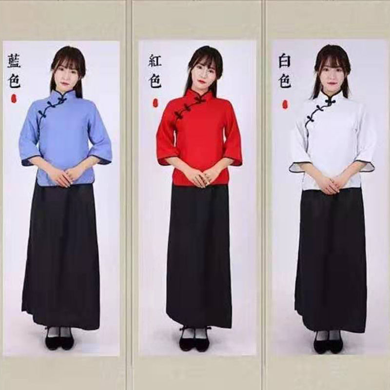 3%曹县优思特服装厂3年少奶奶民国风女装 传统汉服古装公主小姐常服