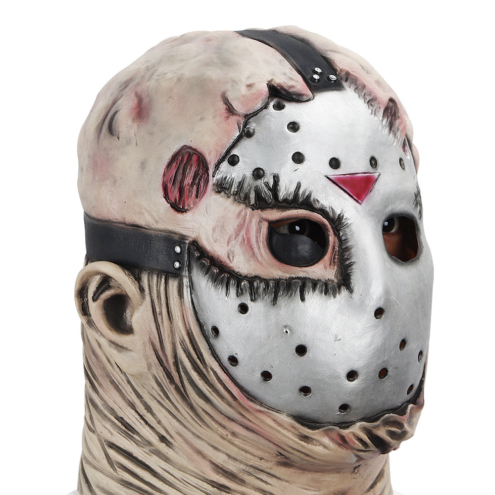 万圣节黑色星期五杰森面具弗莱迪大战杰森化装派对乳胶恐怖面具