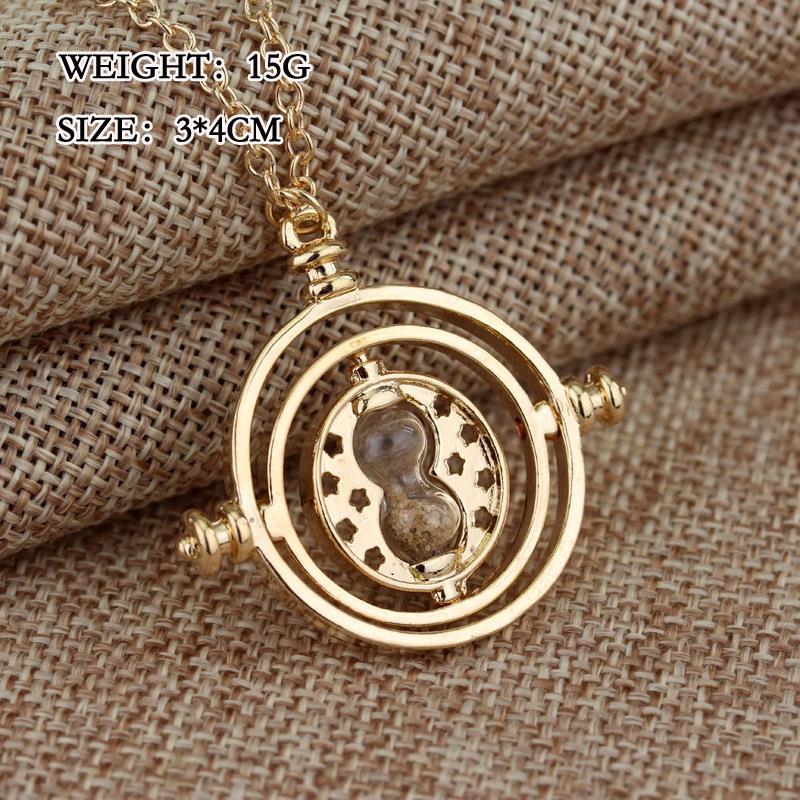 Cross-Border Harry Potter Movie Harry Potter Time Time Converter Hourglass Necklace Keychain