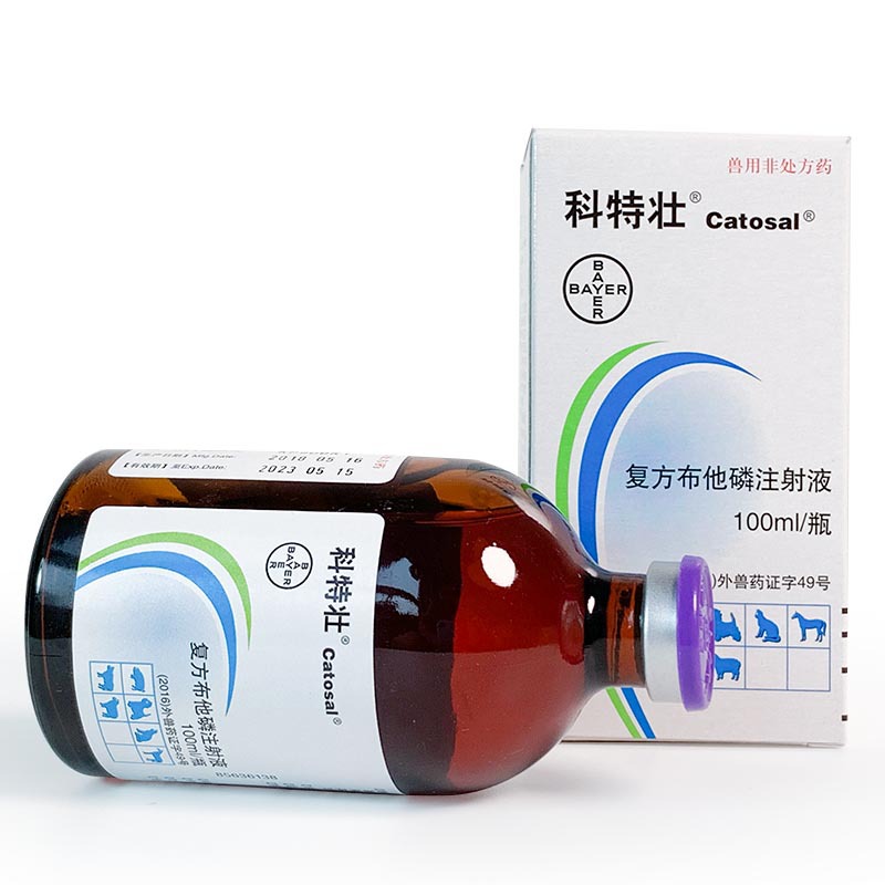 德国拜耳科特壮 布牠能100ml布他磷注射液补能量宠物犬猫猪增食欲