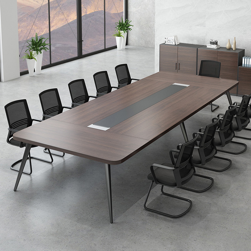 成都会议桌长桌会议室桌椅组合会议长条桌简约现代培训洽谈大桌子