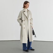 范洛2024春季新款法式风衣女中长款英伦风薄款气质小个子大衣外套