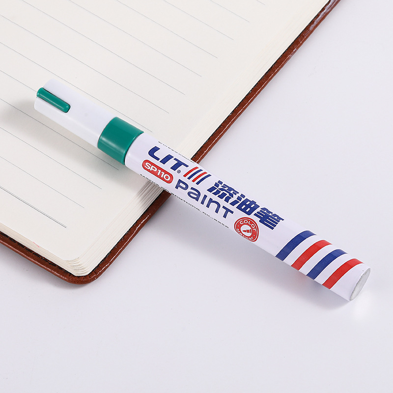 Cross-Border Hot Sale Double Head Painting Pen Metal Paint Pen Color Marking Pen Marker Suit Marker Pen Wholesale