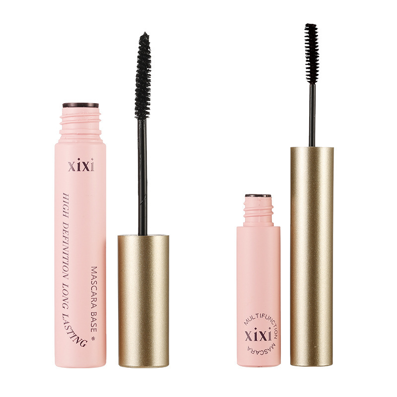 Xixi Three-Dimensional Volumizing Mascara Set Eyelash Base Distinct Look Long Durable Waterproof and Sweatproof Not Smudge