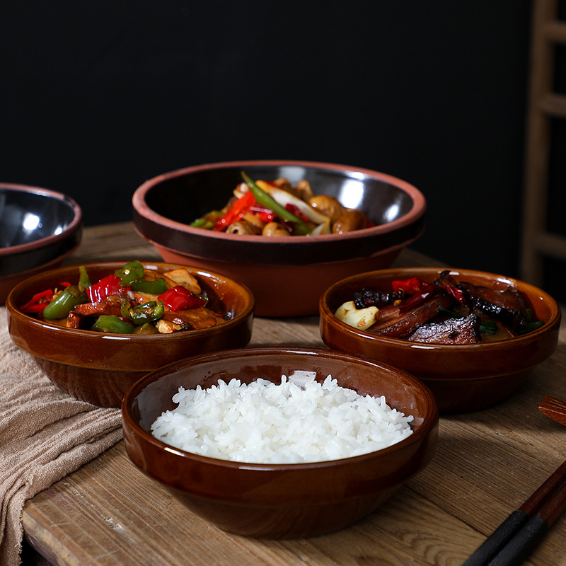 黄焖鸡米饭碗 蒸碗 扣肉碗 小碗菜 酒碗道具碗粗瓷火锅小料碗