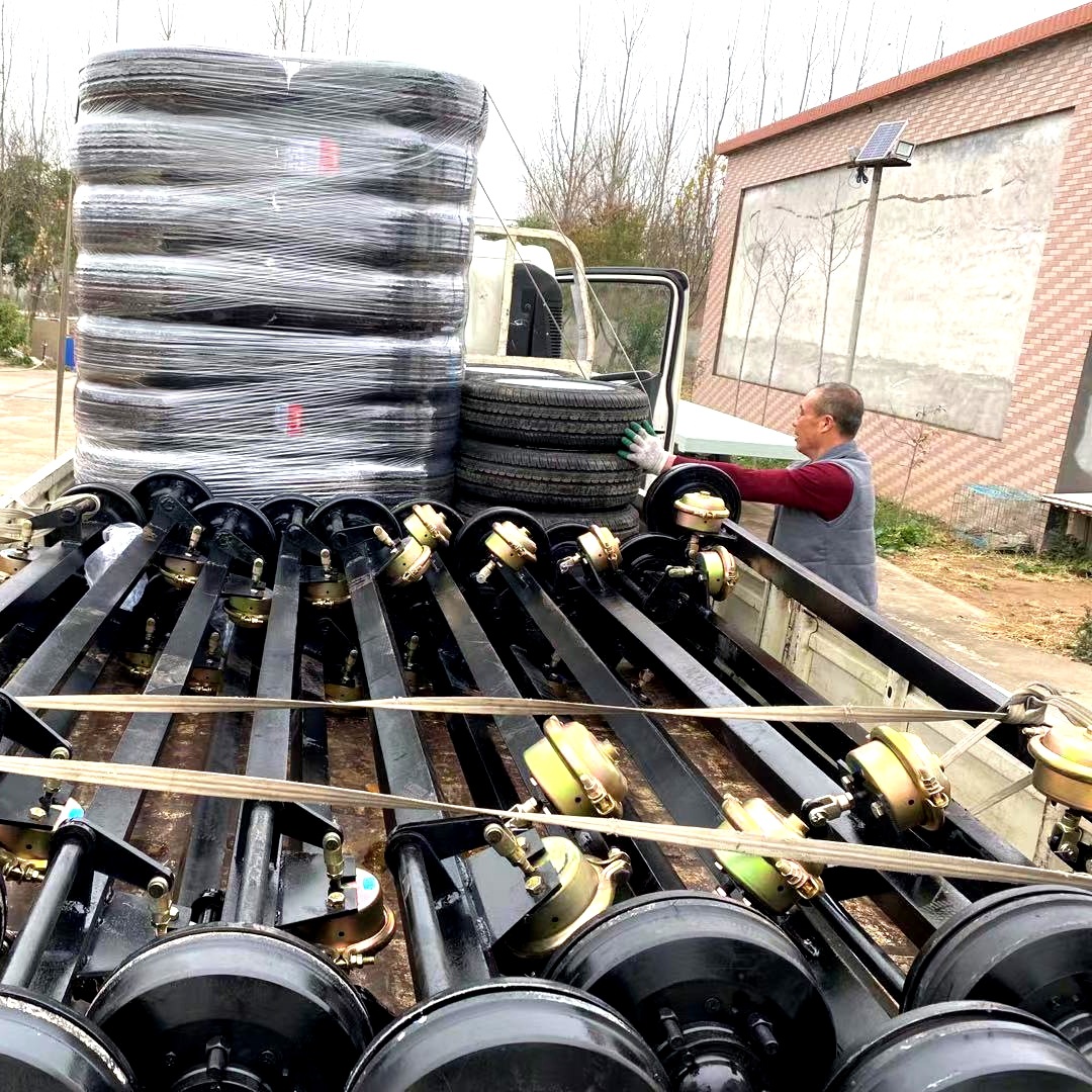 厂家供应 拖车轮轴 拖车配件 农用车桥 房车配件 车轴