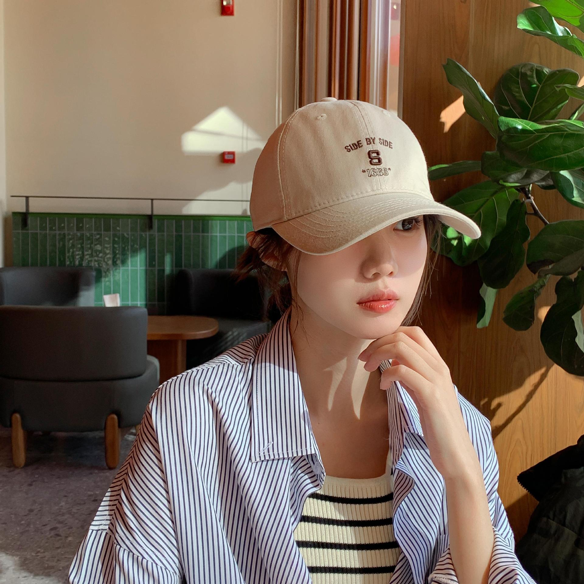 Top Notch! High Quality 2024 New Preppy Style Baseball Cap Women's Embroidered Letters Casual Soft Top Four Seasons Peaked Cap