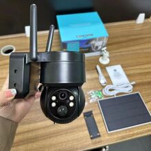 400万icsee户外太阳能摄像机监控wifi camera监控器室外摄像头