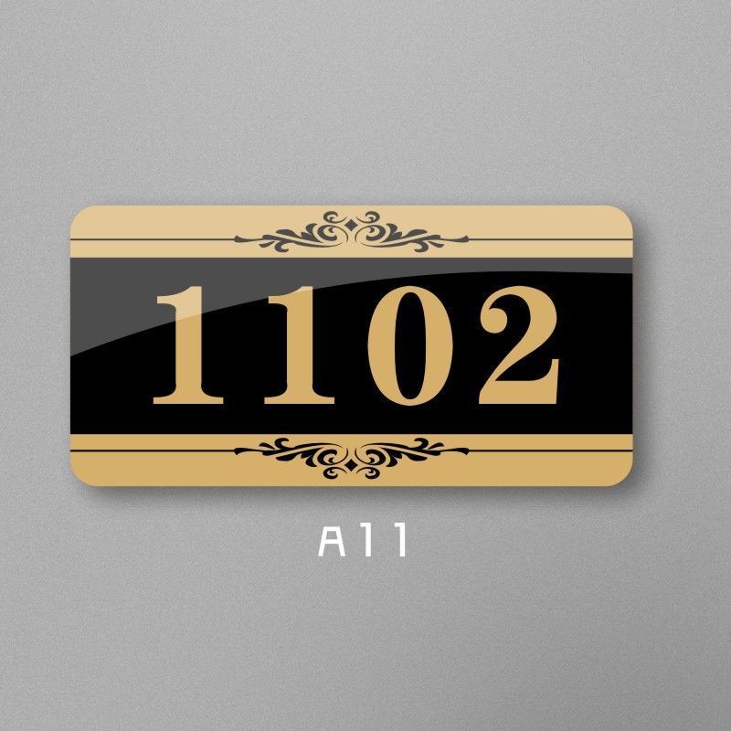 办公室门牌亚克力号码牌家用号房号牌门贴数字贴房间自粘出租房