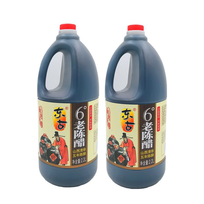 6°山西老陈醋2.2l固态发酵食醋五年陈酿大壶实惠装