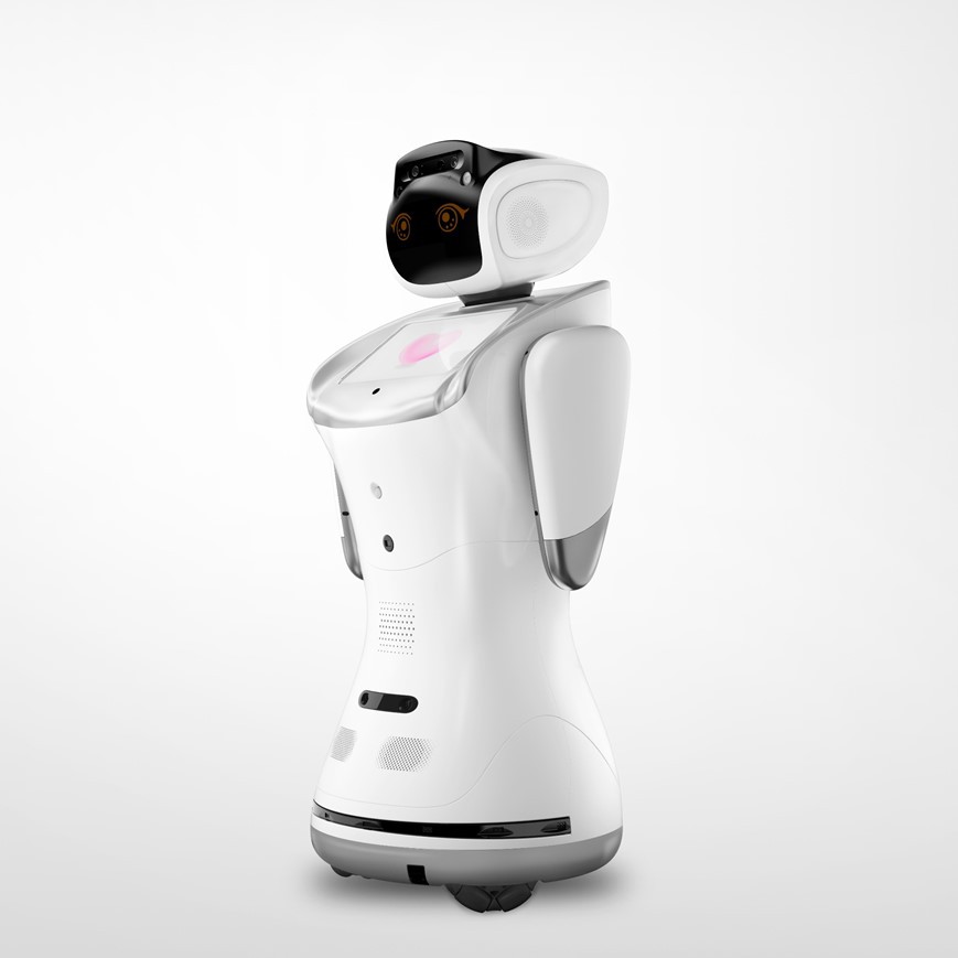 sanbot三宝小精灵迎宾智能机器人语音娱乐远程看店企业门店吸客