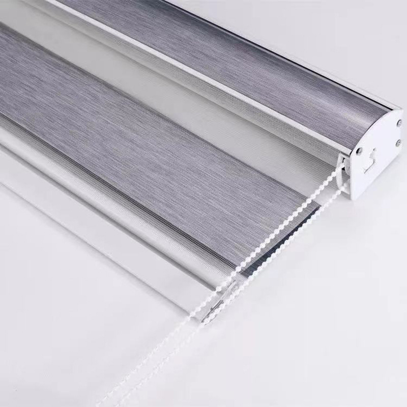 Customized Louver Curtain Roller Shutter Day & Night Curtain Double Roller Blind Day & Night Curtain Shading Curtain Curtain Rod Tracery Factory Direct Sales