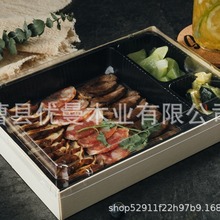 源头工厂寿司打包盒长方形一次性木质外卖盒野餐刺身日式餐盒