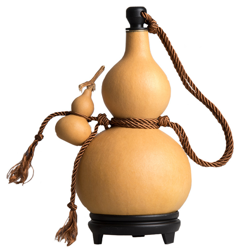 酒葫芦装酒瓶蜂蜡防渗水壶随身大号济公道具仿古天然葫芦酒壶摆件