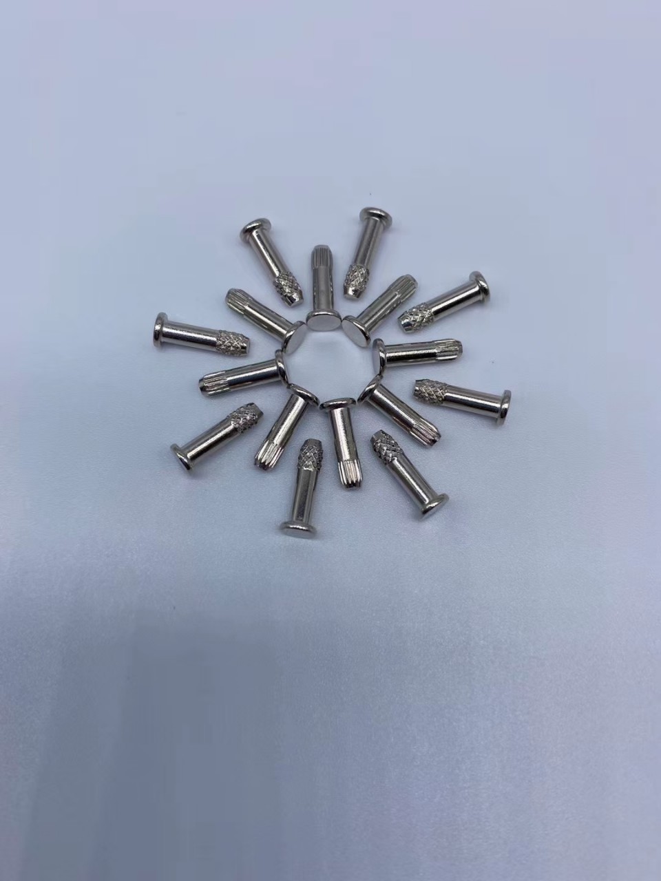 沉头半空心铆钉 铜铆钉 铝铆钉 花纹钉 铜搓花钉 滚花销钉 销轴