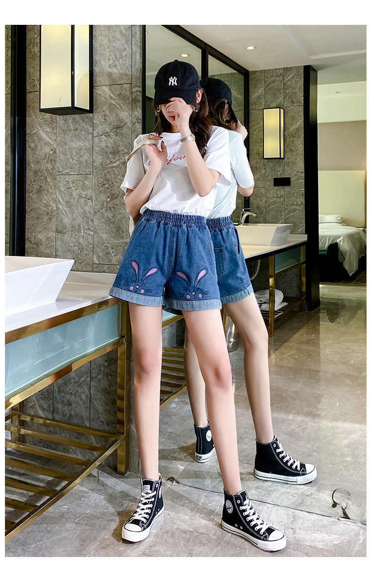 女童牛仔短裤夏季洋气中大童可爱薄款小学生女童牛仔短裤子外穿潮