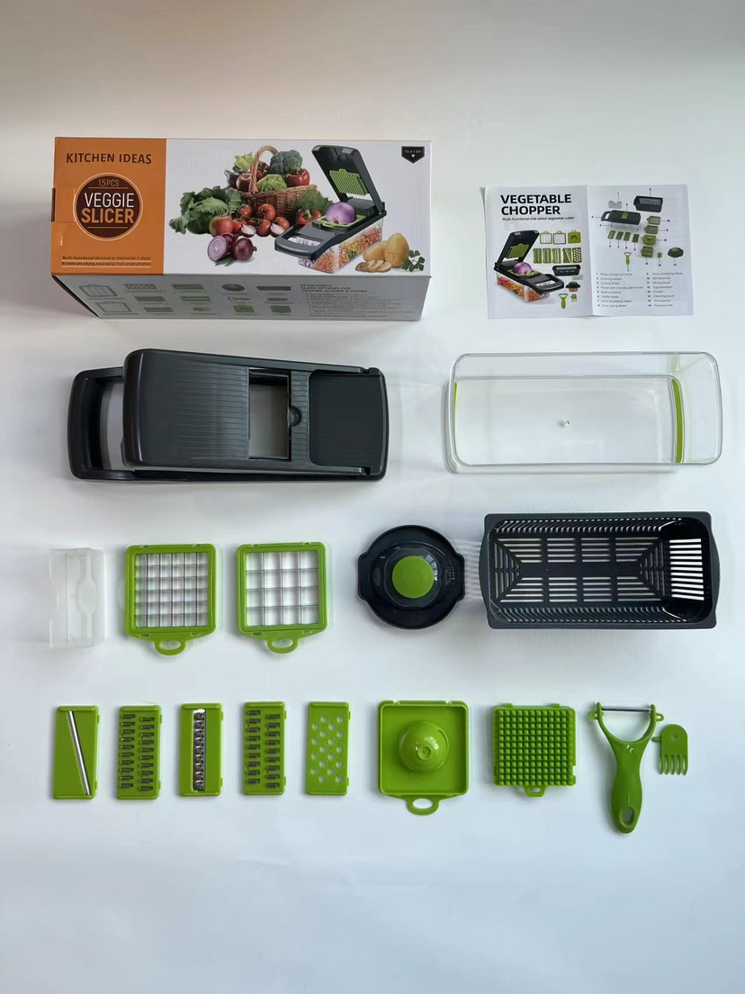 Multi-Function Vegetable Cutter Kitchen Vegetable Machine Potato Shredded Dicer Grater Radish Grater Slicer