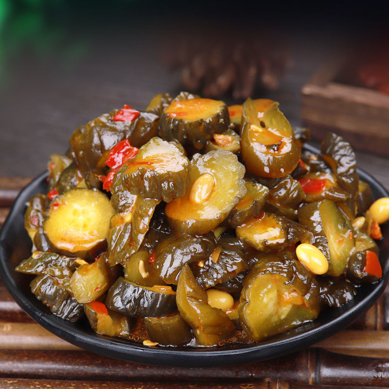 湖北特产香脆腌黄瓜即食酱菜下饭菜腌制咸菜瓶装辣白菜韩式泡菜