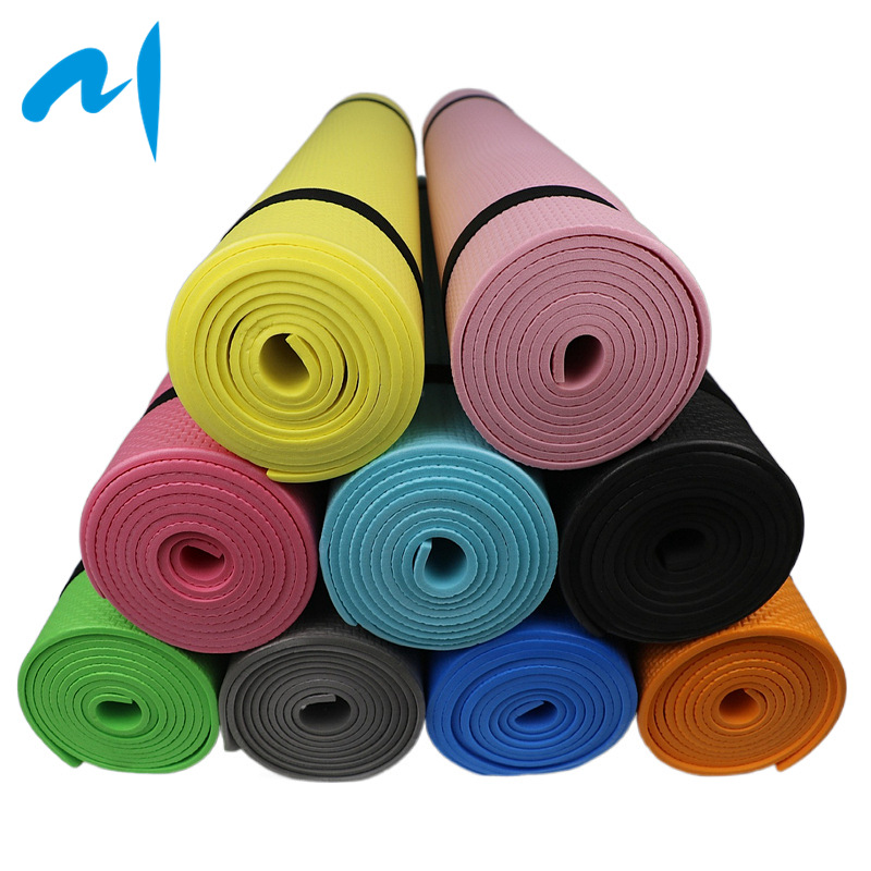 Eva Yoga Mat 4mm Fitness Exercise Monochrome Dance Mat Outdoor Camping Moisture Proof Pad Yoga Mat