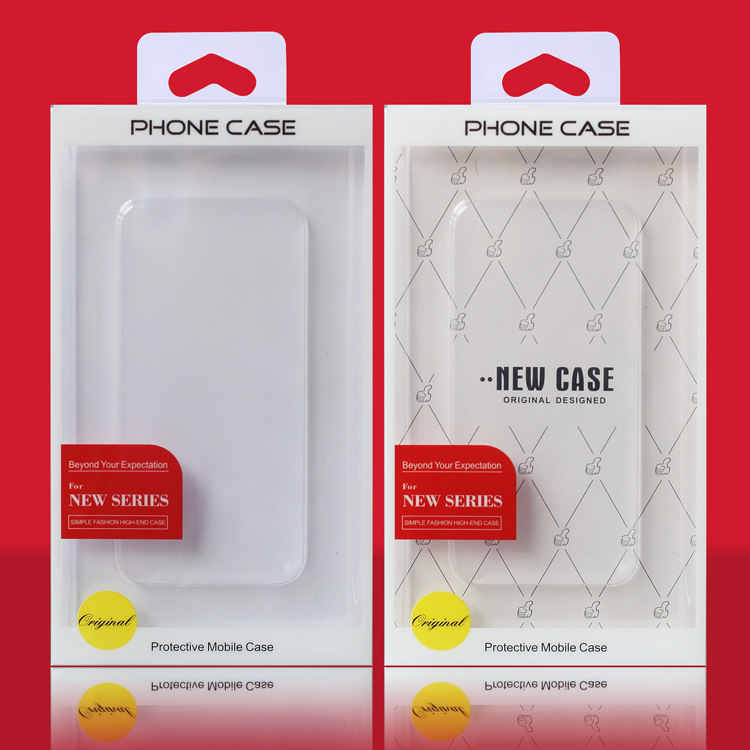 适用苹果14promax手机壳包装盒透明pvc高档中性三星通用吸塑包装