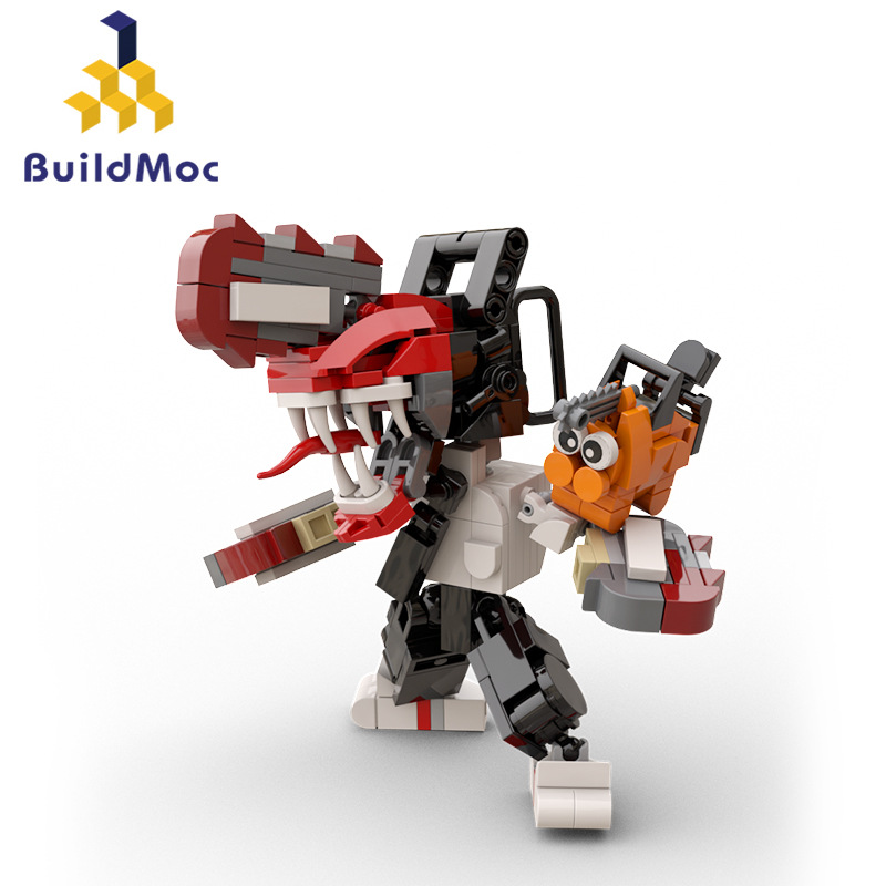 Buildmoc Film and Television Series Electric Saw People's Poqita Children's Miniature Small Particles Educational Building Blocks Toys