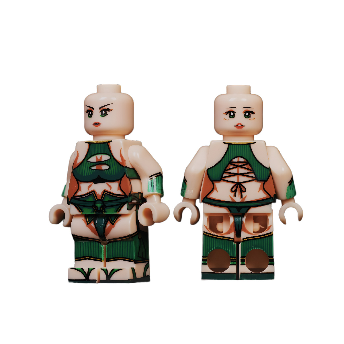 女版关羽素体 第三方人仔三国系列演义积木女版曹操玩具兼容乐高