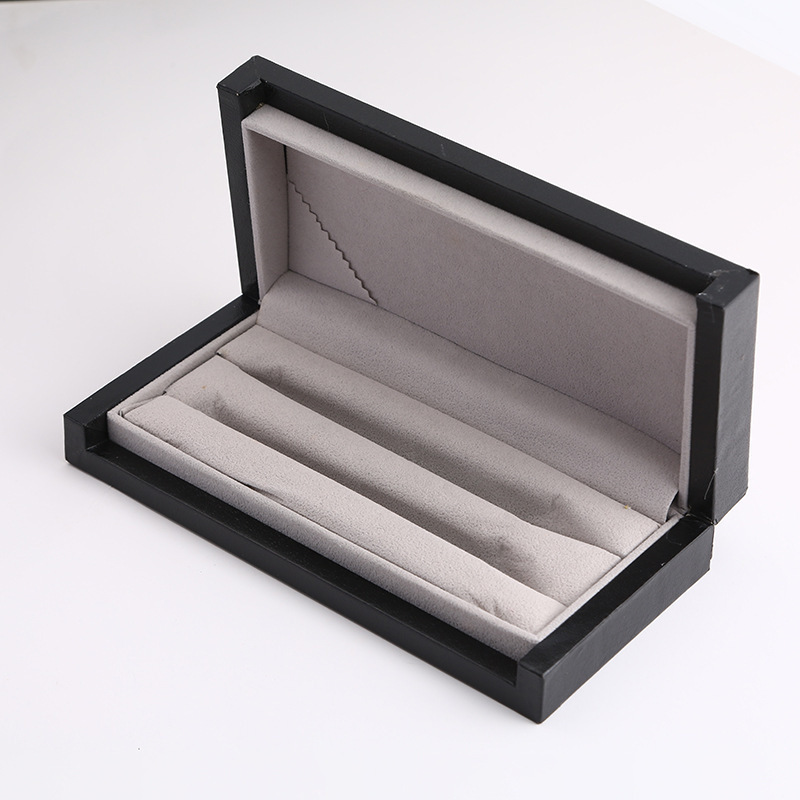 商务软皮翻盖笔盒pu钢笔包装盒烫金logo签字笔包装礼品笔盒子